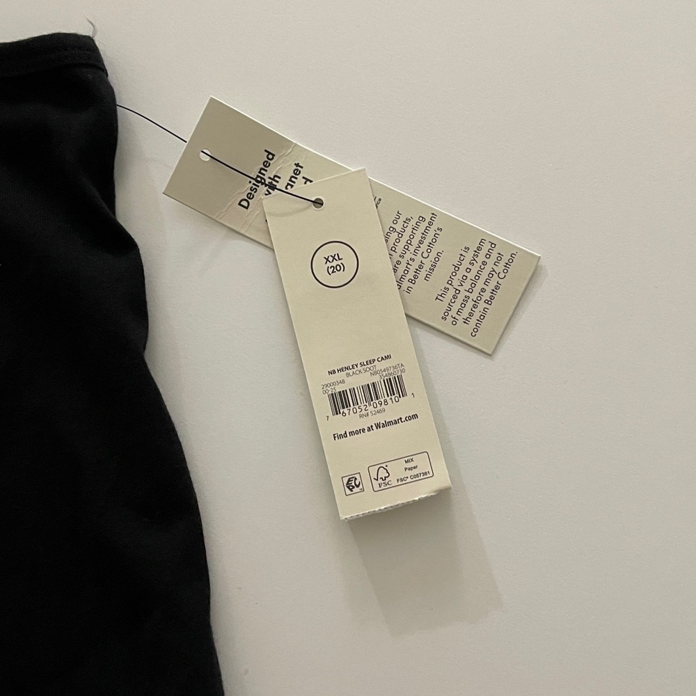 Henley Crop Tank Top Sleep Cami - Picture 3 of 10